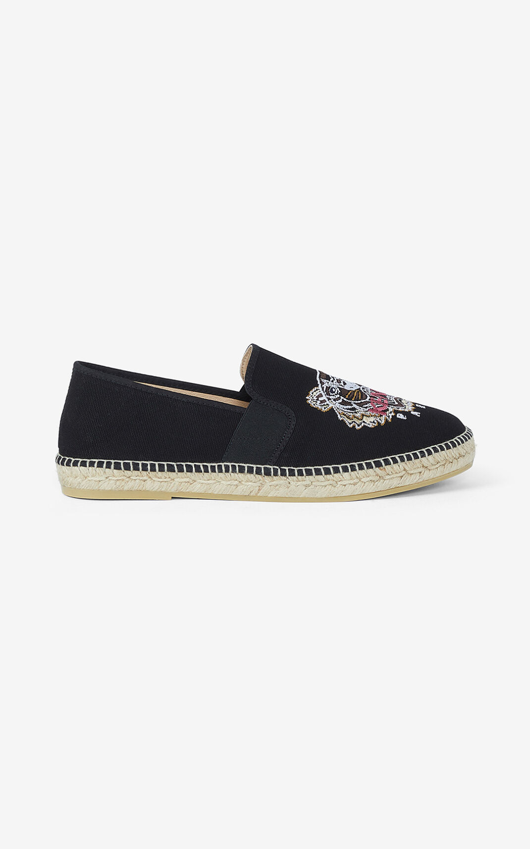 Kenzo Tiger elasticated Espadrile Muške - Crne - Hrvatska WTJVXC613